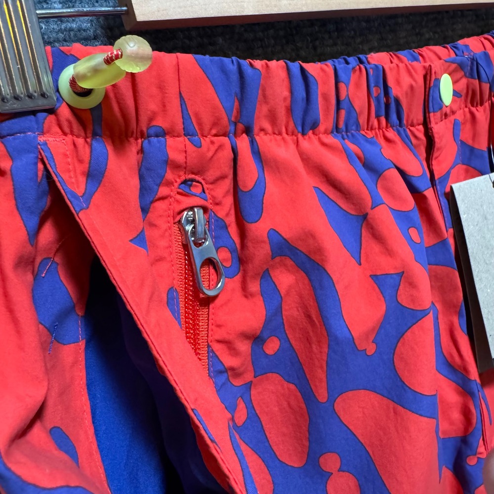 Nike Loose Fit Straight Leg Nylon Pants Orange Purple Mens Size S Streetwear - Picture 3 of 15